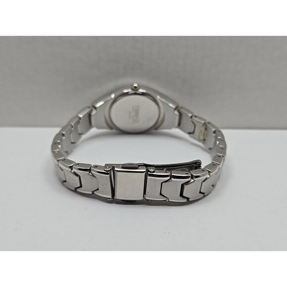 Tomax IBM Womens Quartz Watch Silvertone Tonneau White Dial Bracelet New Battery - Picture 8 of 11